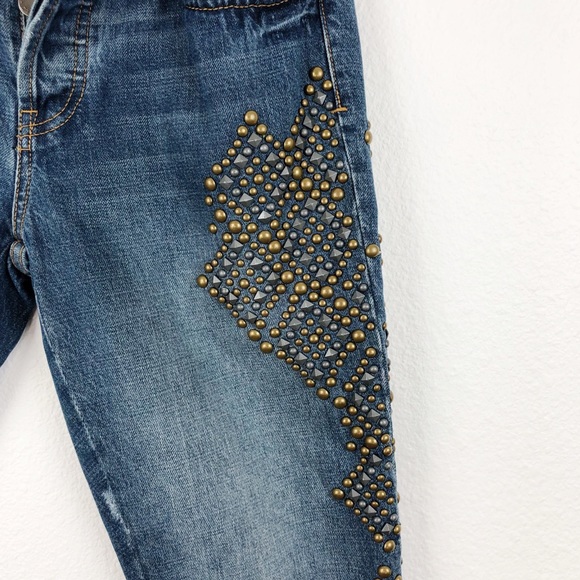SOLD Ⓜ️ | Free People | Abbie Bronze Studded Jeans - Picture 6 of 8